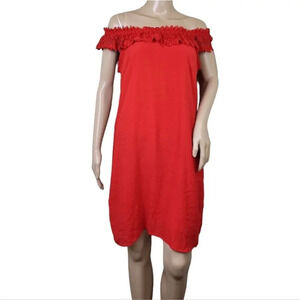 NY Collection Off The-Shoulder Lace Dress